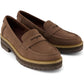 TOMS Cara Leather Women's Oak Brown Loafers