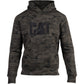 Caterpillar Men's Trademark Hooded Sweatshirt in Night Camo