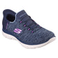 Skechers Women's Summits Dazzling Haze Shoes in Navy/Purple