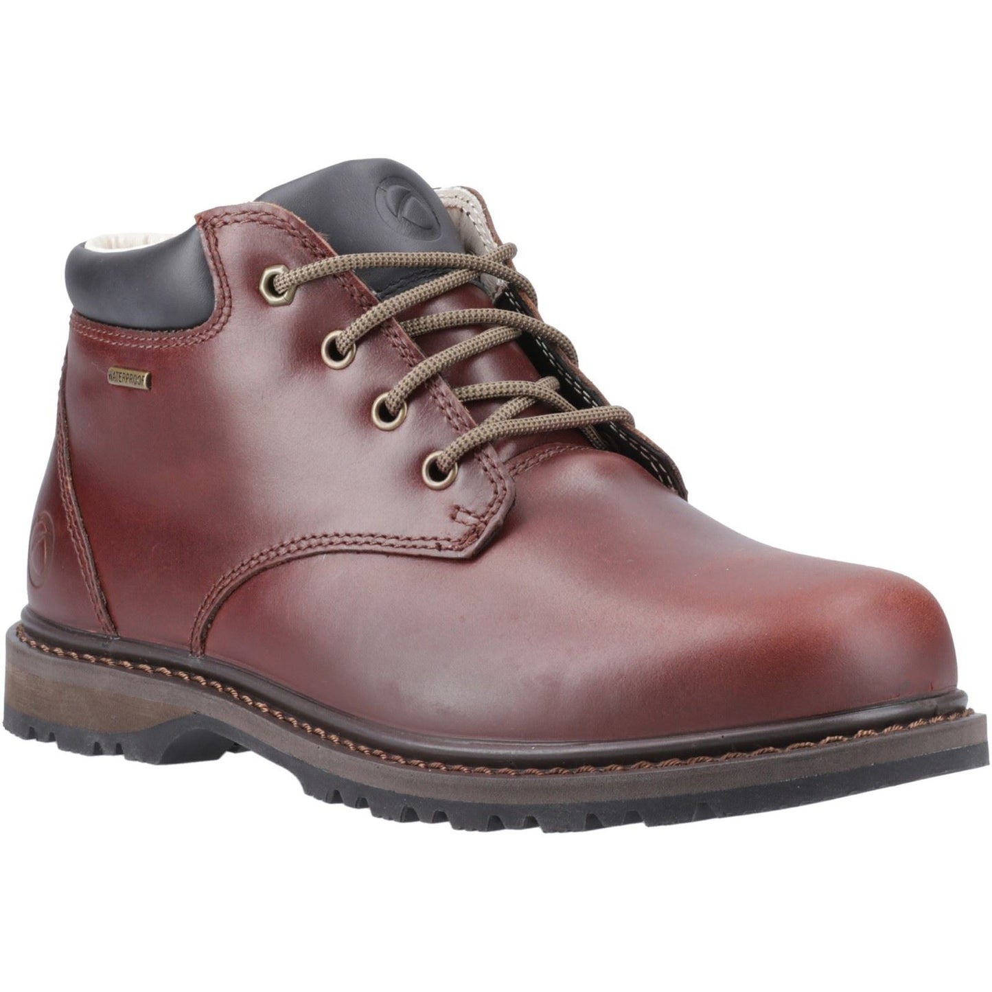 Cotswold Bredon Leather Men's Brown Ankle Boots