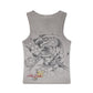 Ed Hardy In Memory of When I Cared Fitted Women's Grey Vest Top