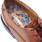 Base London Men's Magnus Toe-Cap Derby in Burnt Tan