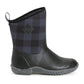 Muck Boots Women's Muckster II Mid Wellington in Black/Grey Plaid