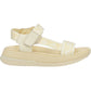 Fitflop Surff Back Strap Polyester/Leather Women's Mellow Yellow Wide Sandals
