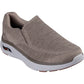 Skechers Men's Arch Fit Crosser Locke Trainer in Taupe