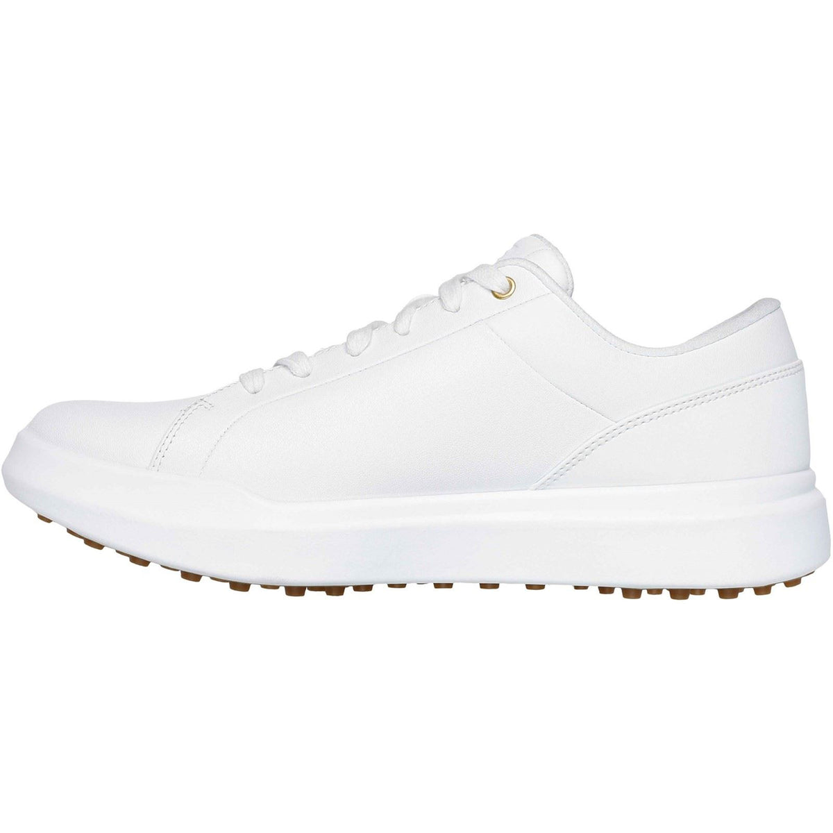 Skechers GO GOLF Drive 12 Leather Women's White/Gold Golf Shoes