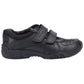 Hush Puppies Jezza 2 Youth Boys Black Leather Loafers
