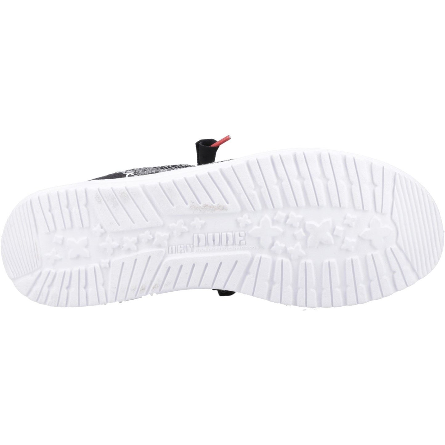 HEYDUDE Men's Wally Funk Open Mesh Shoe in Black/White