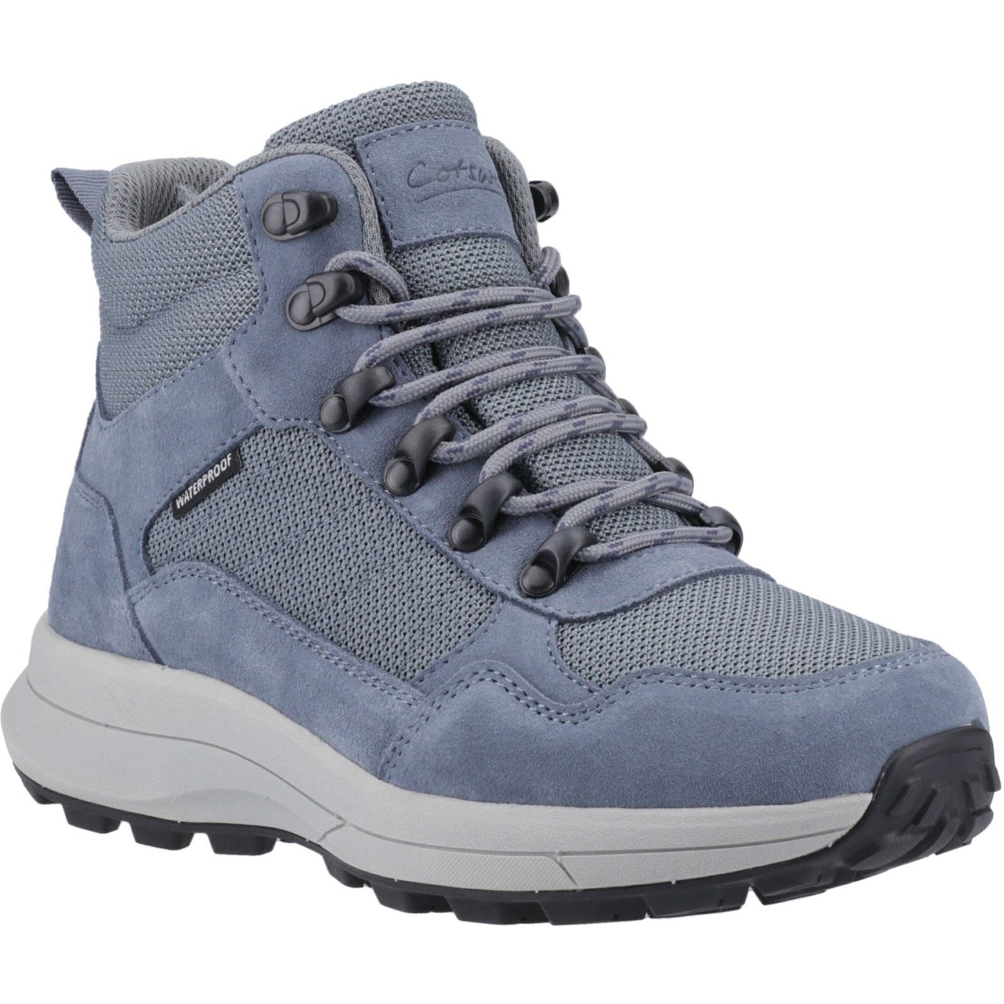 Cotswold Oddington Suede Mesh Women's Blue Hiking Boots