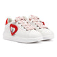 Karl Lagerfeld Kapri Valentine Pendant Leather Women's White/Red Trainers