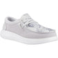 HEYDUDE Wendy COMF Leather Women's Grey/Snake Moccasins Shoes