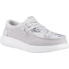HEYDUDE Wendy COMF Leather Women's Grey/Snake Moccasins Shoes