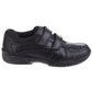 Hush Puppies Jezza Youth Boys Black Leather Loafers