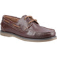 Hush Puppies Wilson Leather Men's Brown Boat Shoes