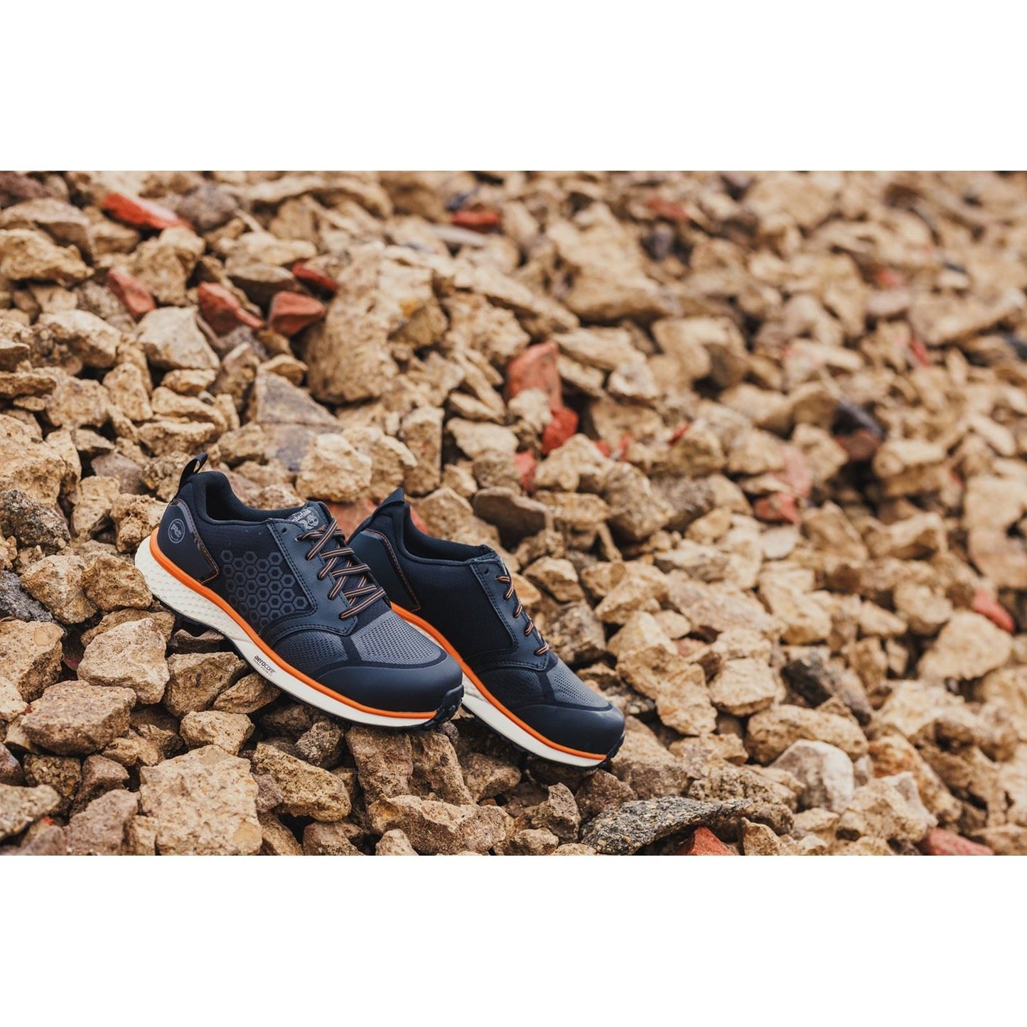 Timberland Pro Men's Reaxion Composite Safety Trainer in Black/Orange