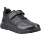 Hush Puppies Alfie Bungee Leather Youth Black Shoes