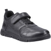 Hush Puppies Alfie Bungee Leather Youth Black Shoes