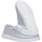 HEYDUDE Wendy Stretch Jersey Textile Women's Light Grey Loafers