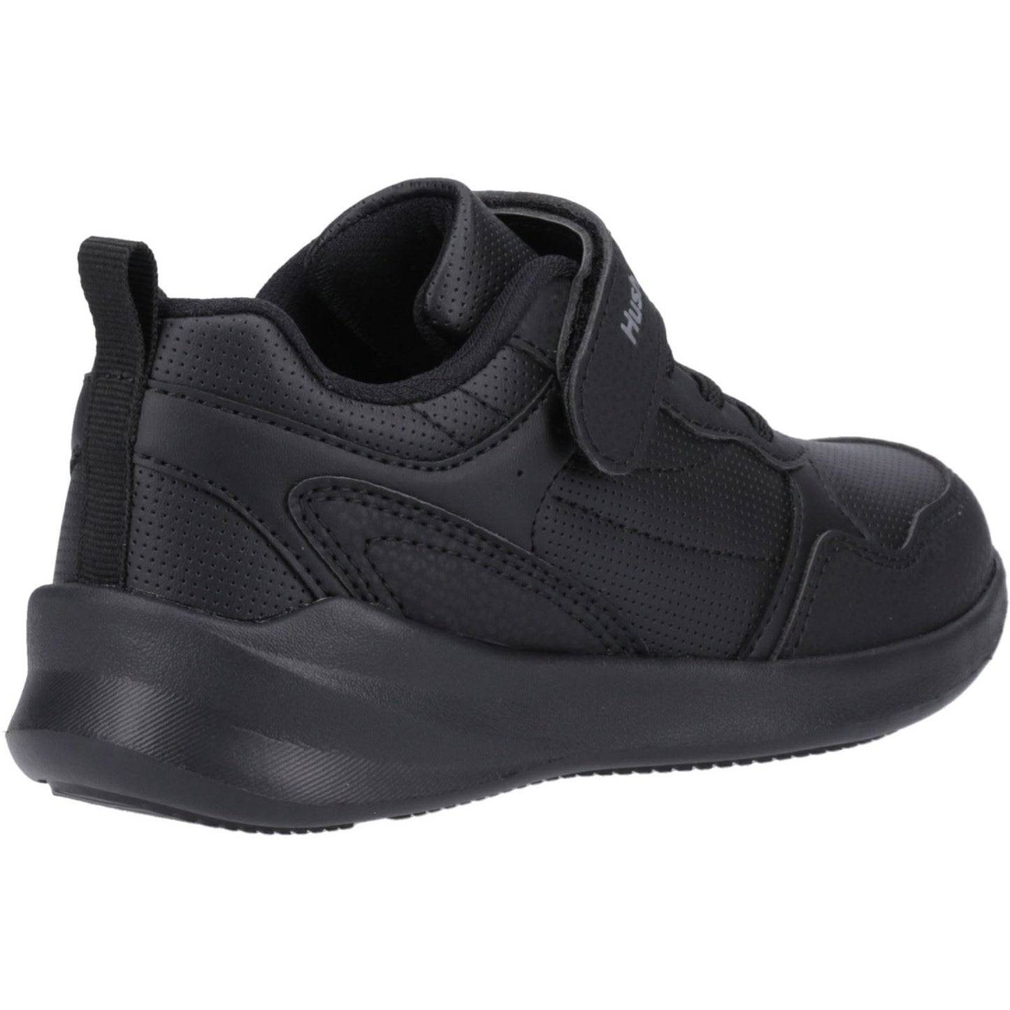 Hush Puppies Marling Bungee Lace Senior Black Shoes - UK 6