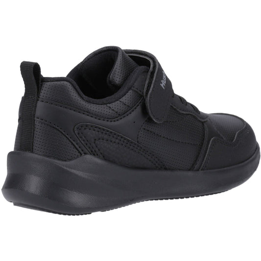 Hush Puppies Marling Bungee Lace Senior Black Shoes - UK 6