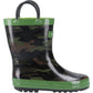 Cotswold Puddle Rubber Kid's Camouflage Wellington Boots