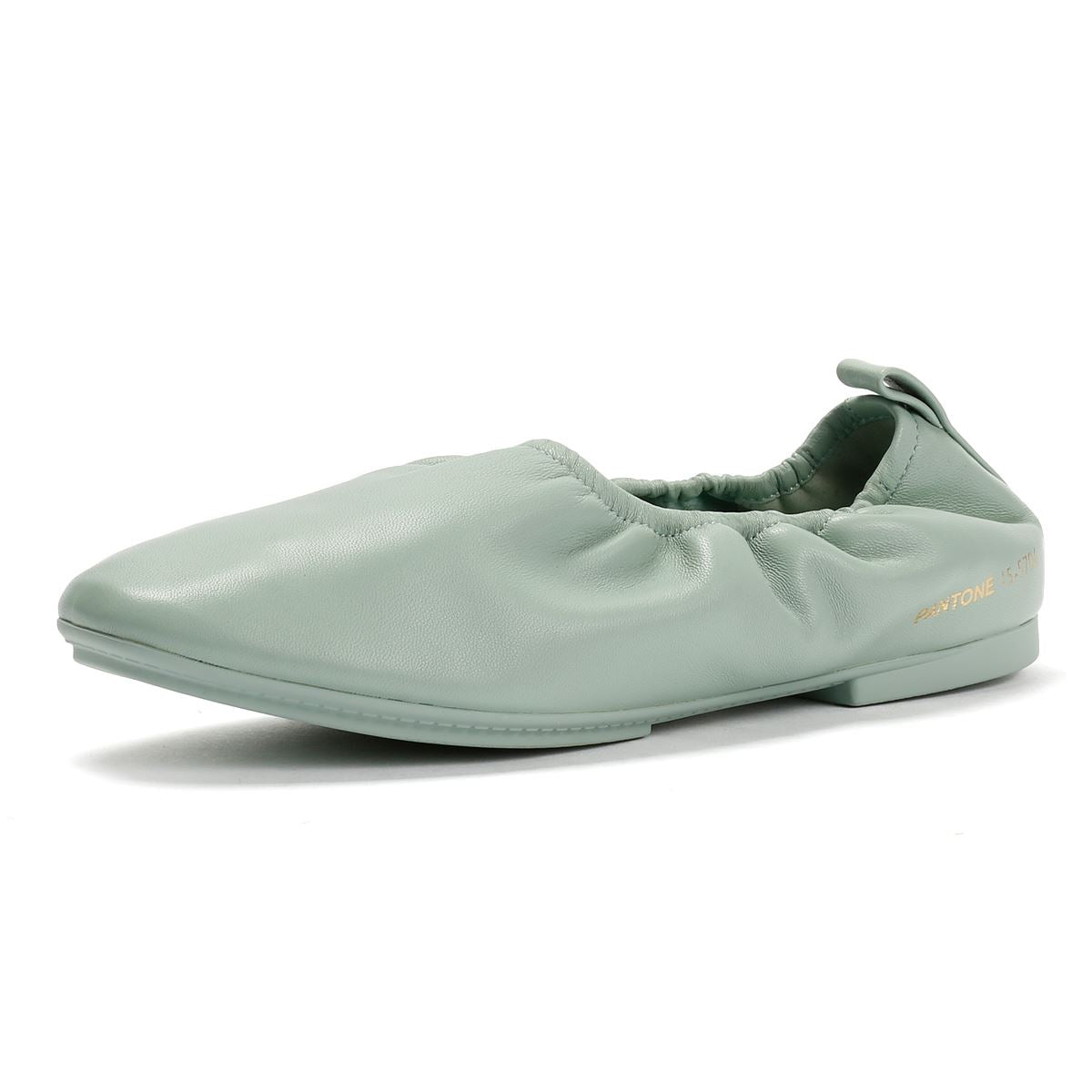FitFlop X Pantone Delicato Ballerina Leather Women's Green Shoes