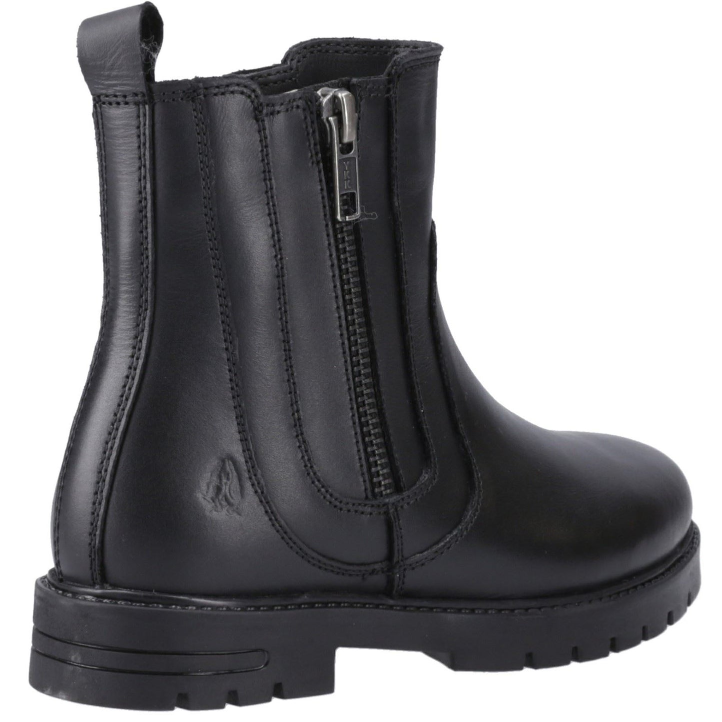Hush Puppies Liana Leather Junior Black Boots
