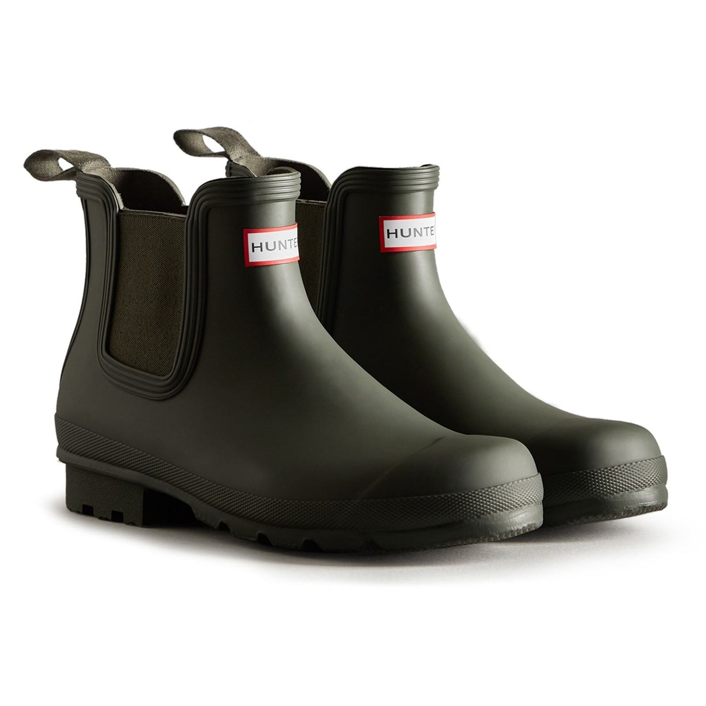 Hunter Men's Original Chelsea Boot in Dark Olive