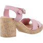 Hush Puppies Georgia Cork Leather Women's Blush Sandals