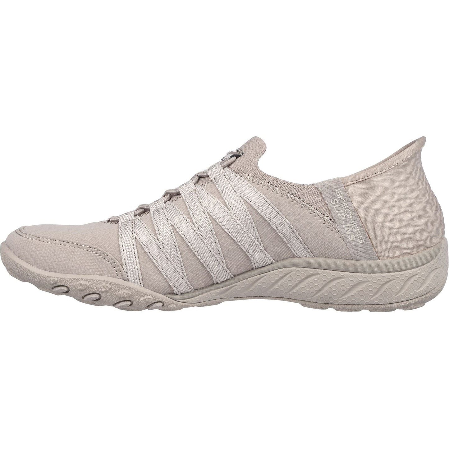 Skechers Women's Breathe-Easy - Roll-With-Me Shoe in Taupe
