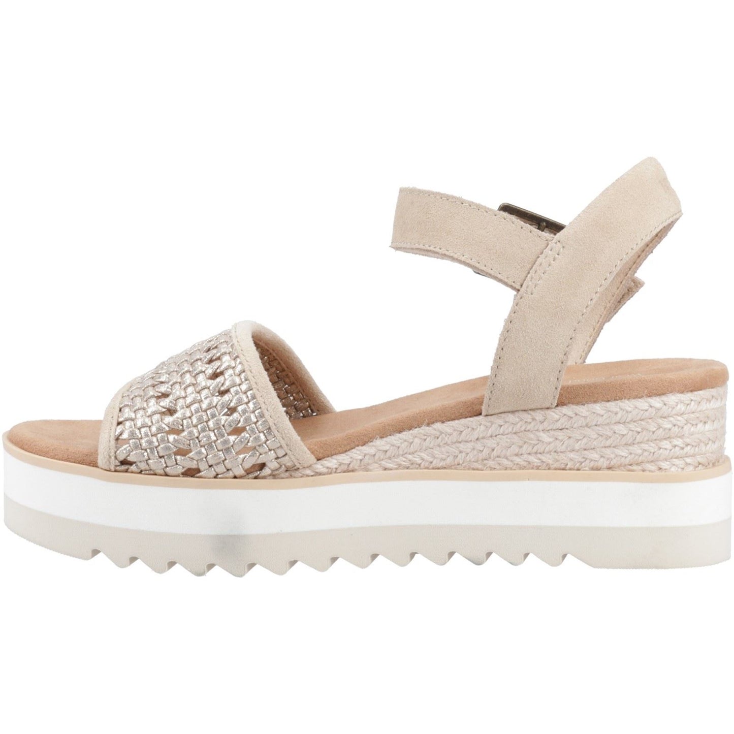 TOMS Women's Diana Wedge in Champagne