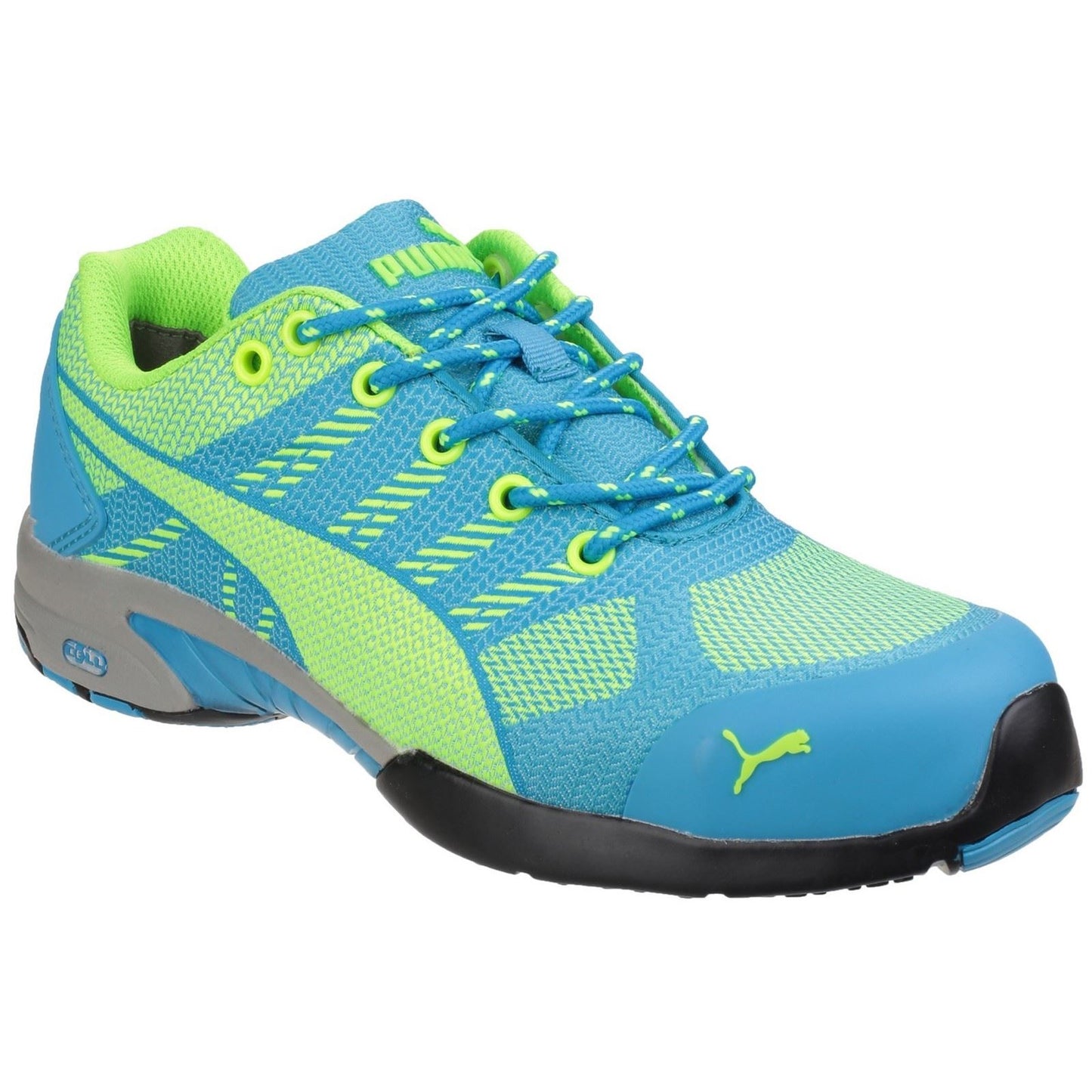 Puma Safety Women's Celerity Knit Ultra Lightweight Safety Trainer in Blue