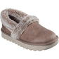 Skechers Cozy Up Polyester Women's Taupe Slippers