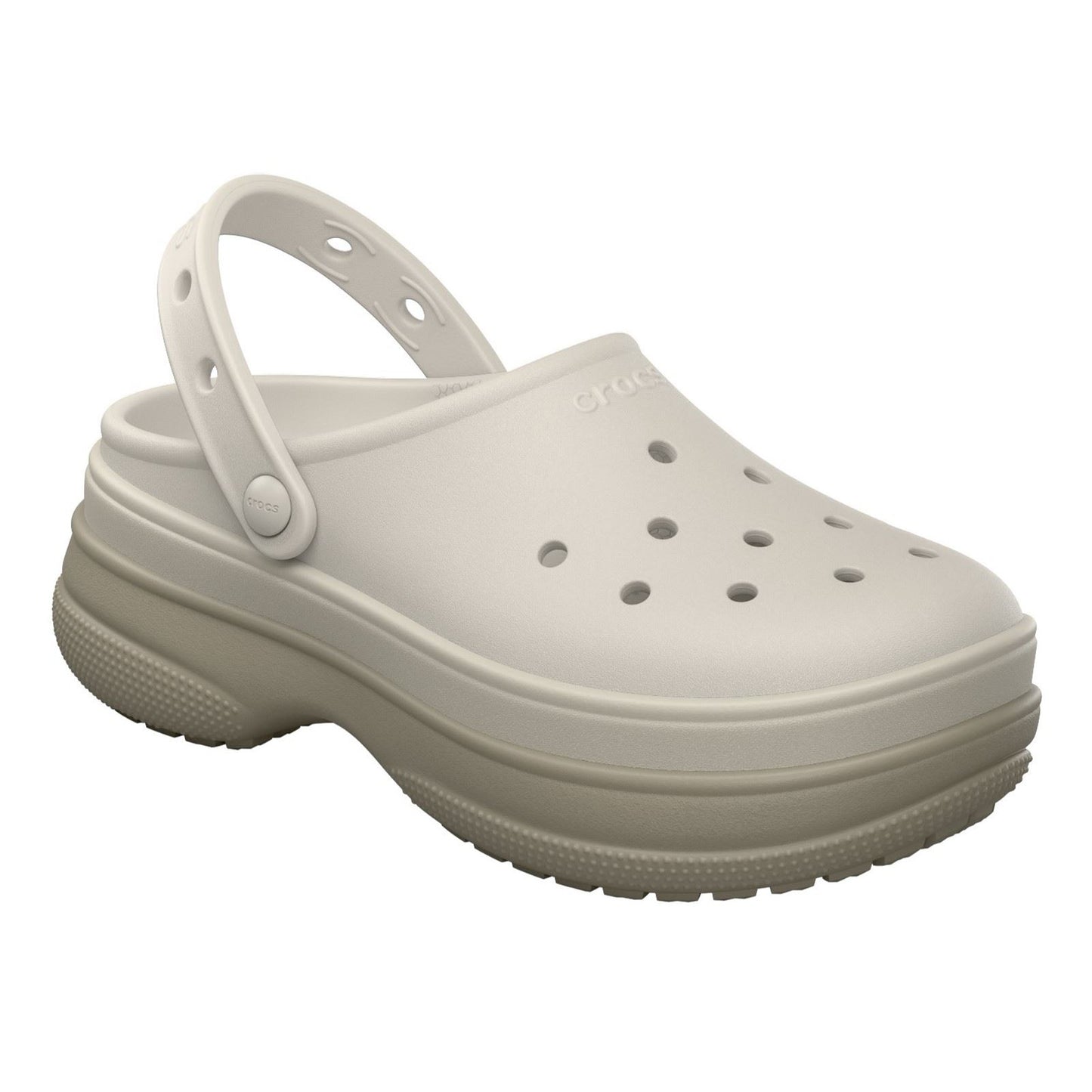 Crocs Classic Stacked Thermoplastic Chalk Clogs