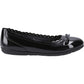 Hush Puppies Lillie Ballerina Patent Leather Junior Black Ballet Flats