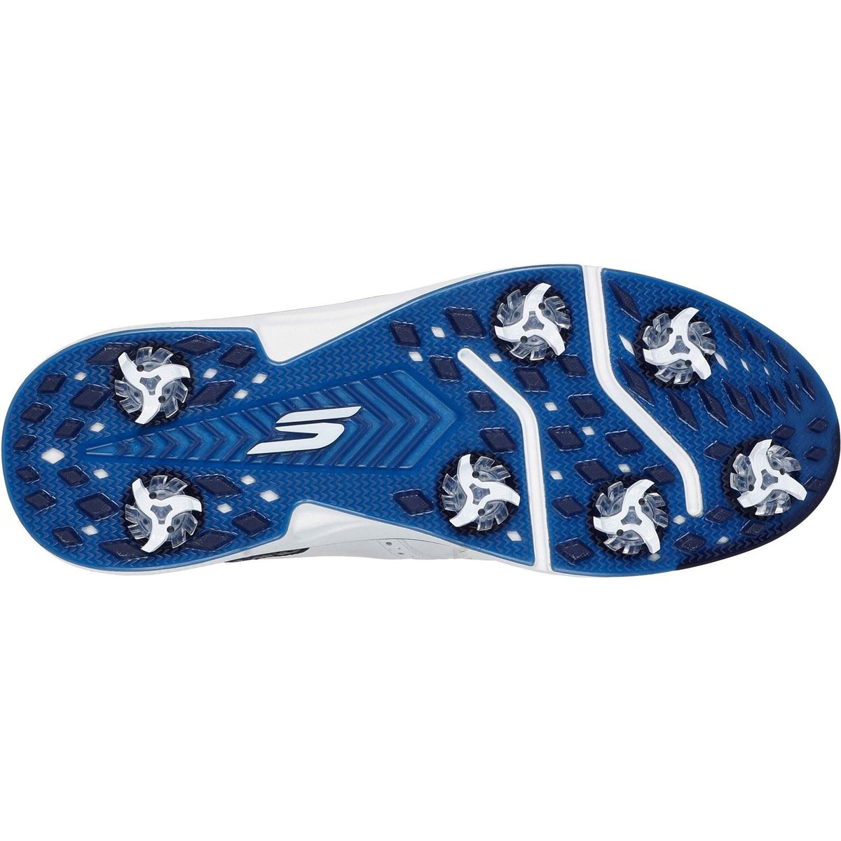 Skechers GO Golf Prestige Leather Men's White/Navy Golf Shoes