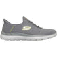 Skechers Arch Fit Summits Kynor Polyester Men's Grey/Lime Trainers