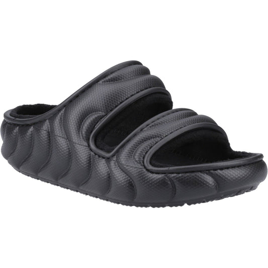 Crocs Women's Classic Cozzzy Overpuff Sandal in Black
