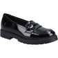 Hush Puppies Hazel Patent Leather Youth Black Loafers