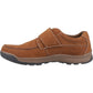 Hush Puppies Men's Casper Touch Fastening Shoes in Tan Nubuck
