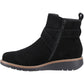 Hush Puppies Lyra Suede Women's Black Winter Ankle Boots