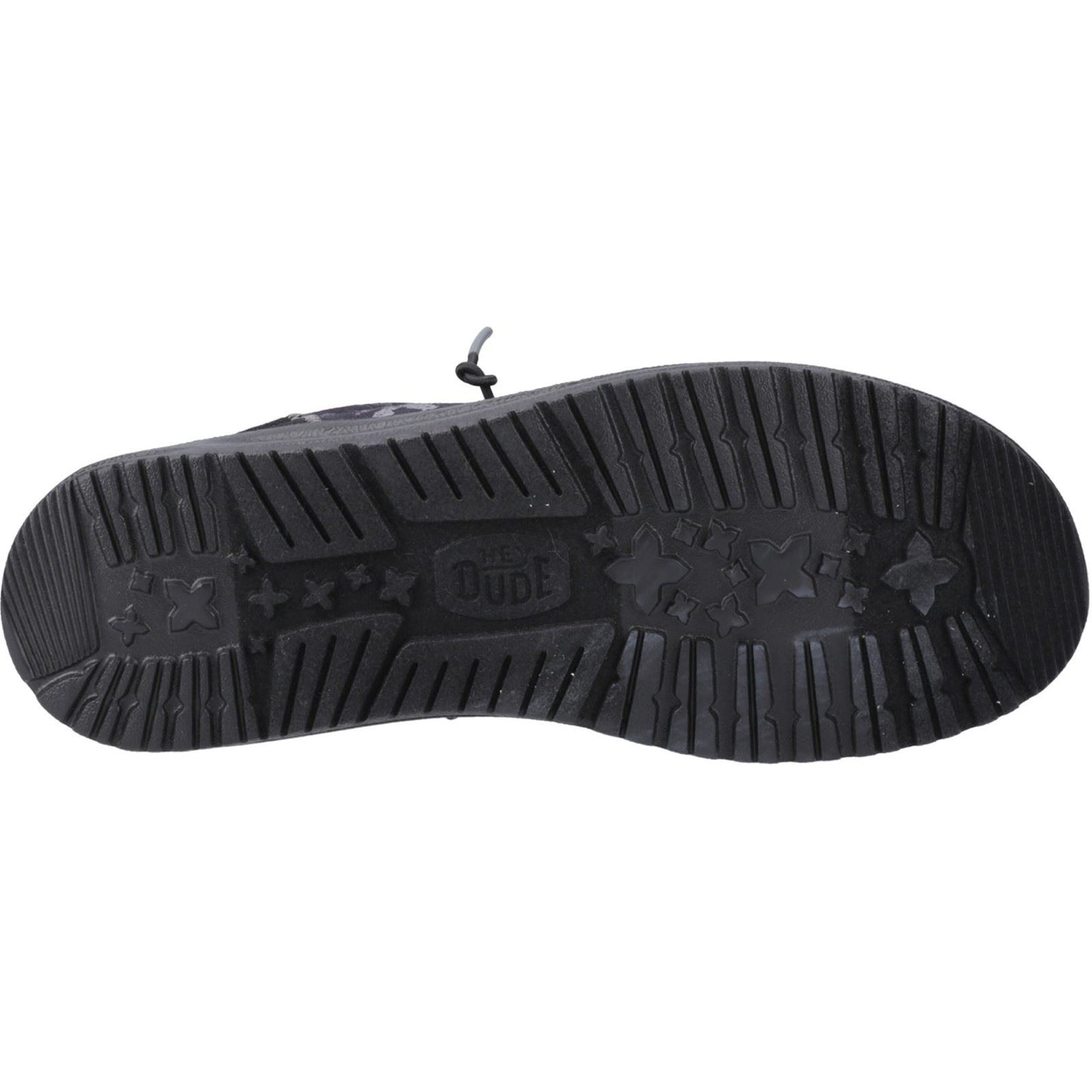 HEYDUDE Men's Wally Funk Hunt Camo Shoes in Black