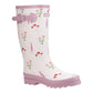 Cotswold Wildflower Tall Rubber Women's Pink Wellington Boots