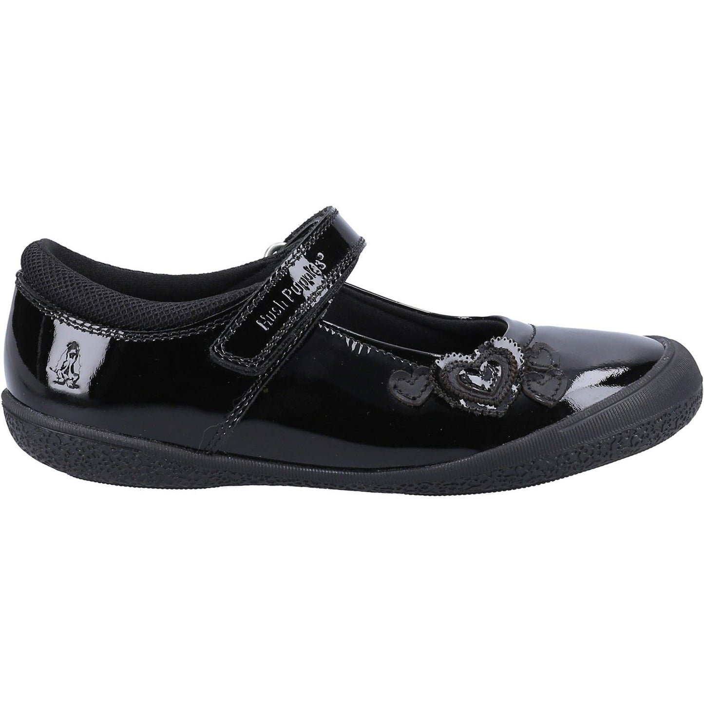 Hush Puppies Rosanna Patent Leather Junior Black Shoes