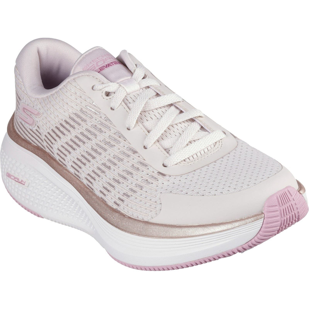 Skechers Performance Women's GO RUN Elevate 2.0 Trainers in Natural/Pink