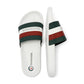 Lambretta Prince Men's White/Green Slides