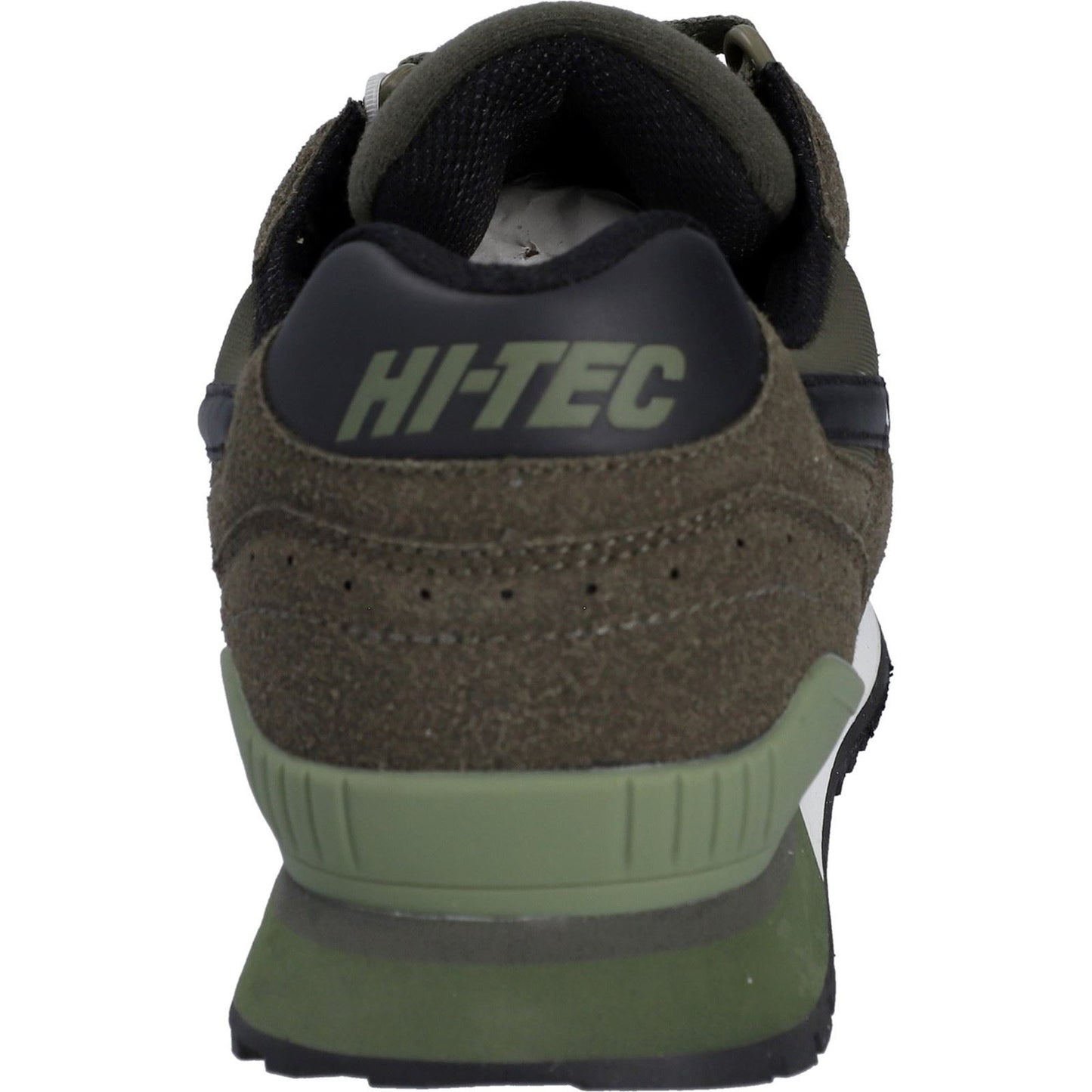 Hi-Tec Silver Shadow PU Suede/Polyester Dark Olive Lace-Up Shoes