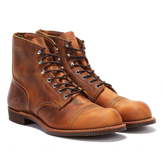RED WING 8085 MENS IRON RANGER COPPER ROUGH AND TOUGH