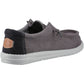 HEYDUDE Wally Workwear Polyester Blend Men's Granite Grey/Black Moccasins Shoes