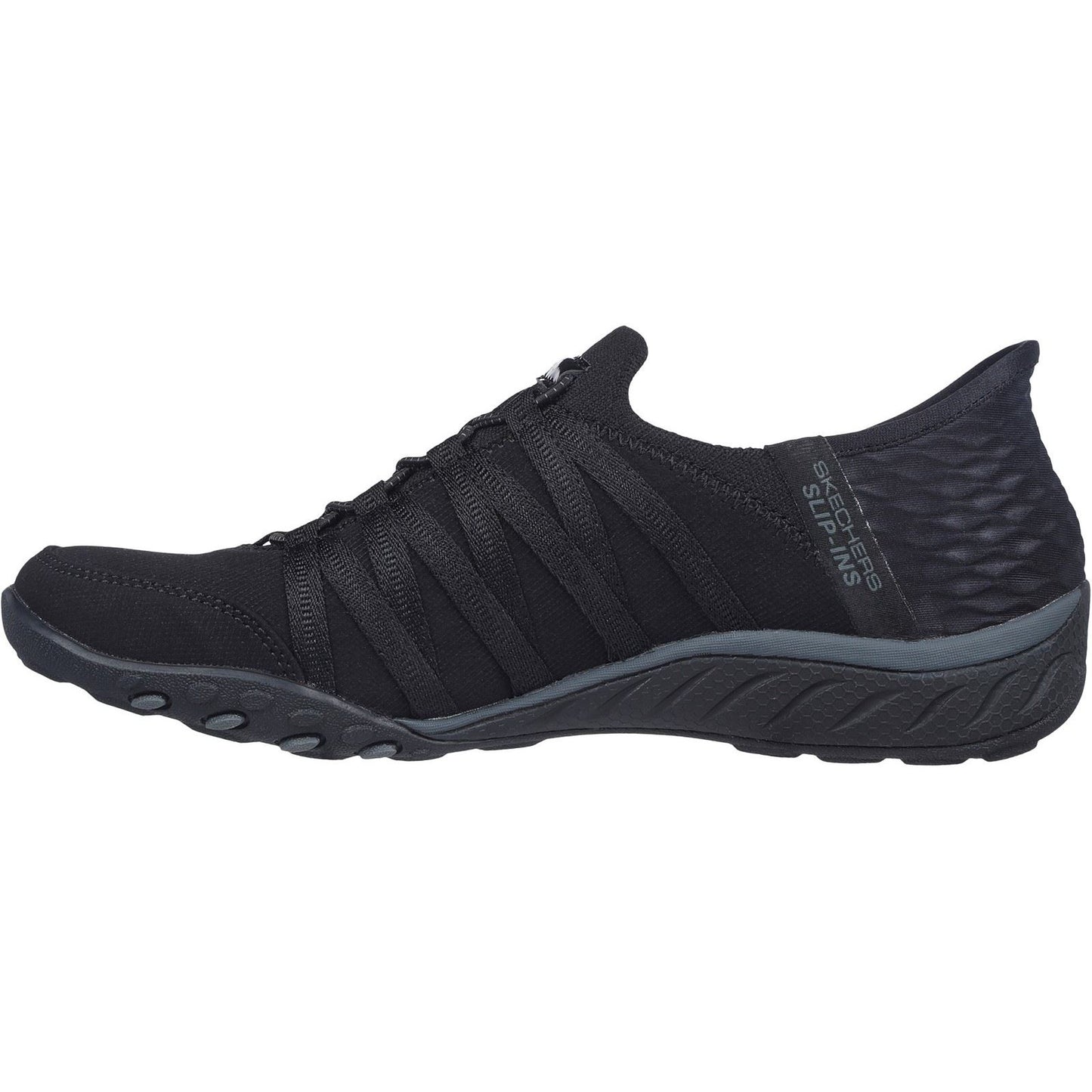 Skechers Women's Breathe-Easy Roll-With-Me Shoes in Black